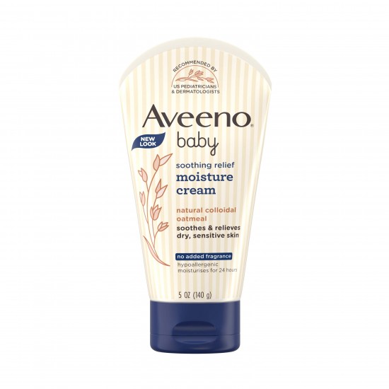 【超市采购（包装以实物为准）】Aveeno Baby Cream Soothing Moisture 艾维诺 天然燕麦婴儿舒缓保湿霜 140g